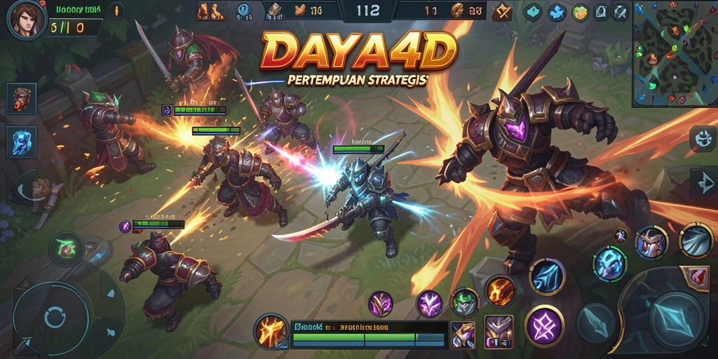 Gameplay seru dalam pertempuran MOBA DAYA4D.