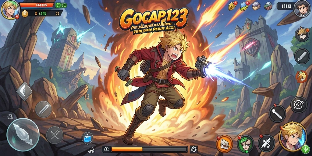 Tampilan gameplay seru GOCAP123 dengan karakter anime menawan.