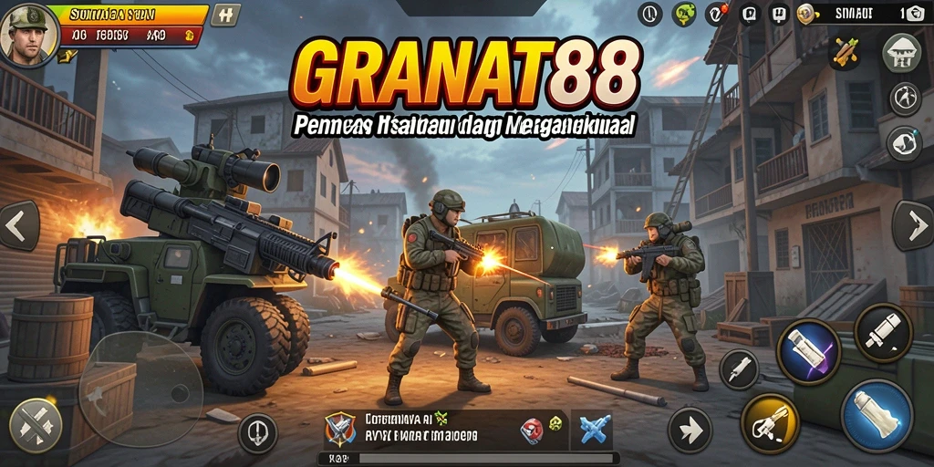 Skrinsut gameplay GRANAT88 menampilkan strategi yang intens.