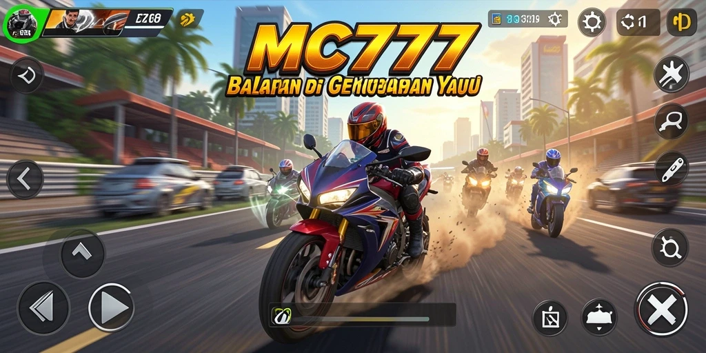 Tampilan gameplay MC777 yang menegangkan dan mendebarkan.