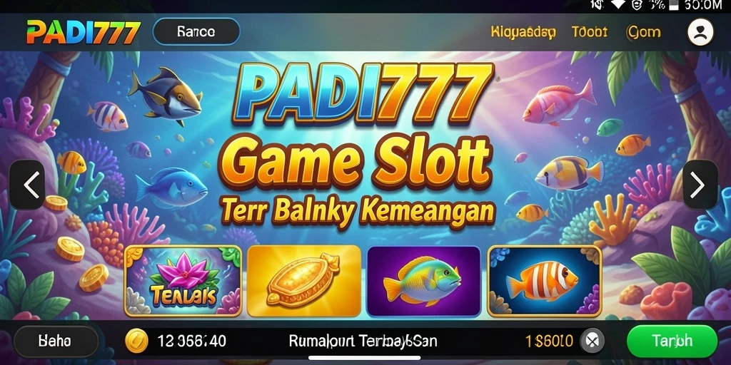 Tampilan gameplay menarik dari PADI777 dengan efek visual Slot.