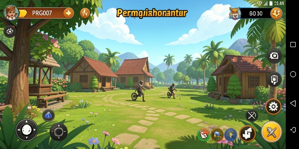 Tangkapan layar PRG007 menampilkan gameplay yang penuh warna dan interaktif.