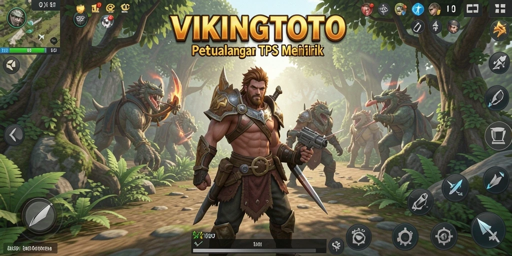 Screenshot gameplay VIKINGTOTO dengan aksi tempur yang intens.