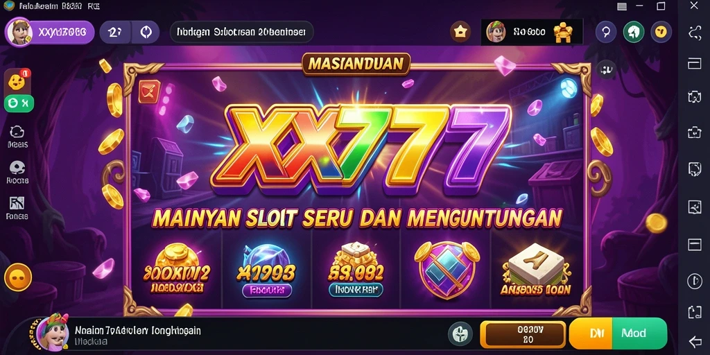 Tampilan gameplay Slot seru dan interaktif di XXX777.