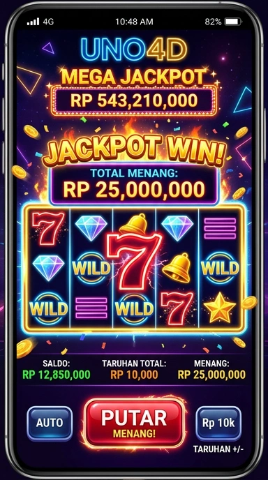 Tampilan utama aplikasi uno4d dengan berbagai pilihan aplikasi.